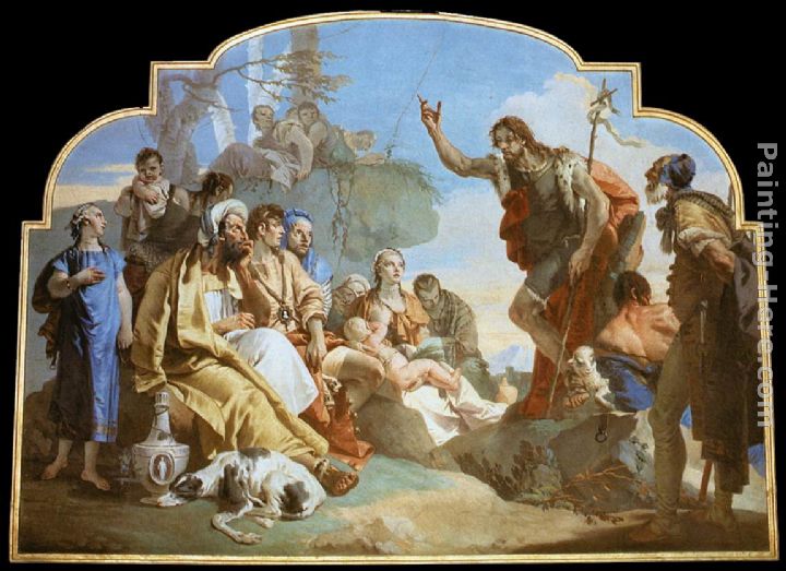 John the Baptist Preaching painting - Giovanni Battista Tiepolo John the Baptist Preaching art painting